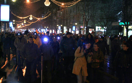 Procession for Rila and Bulgarian nature on 23 January 2008 in Sofia and Blagoevgrad