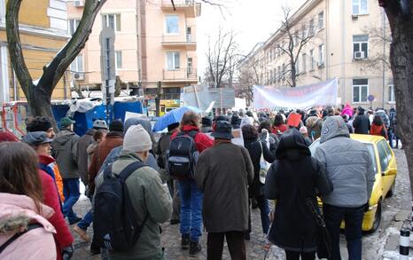 March against GMO release in Bulgaria – 31.01.2010, Sofia