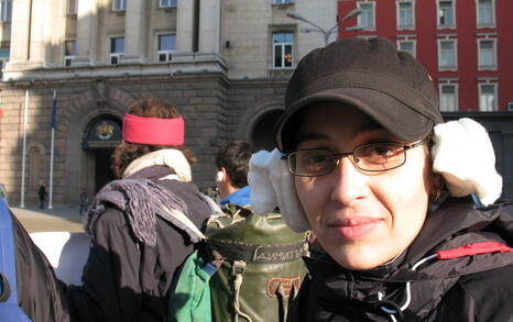 29.11.2007 Infront of the Council of Ministers - with cotton in our ears