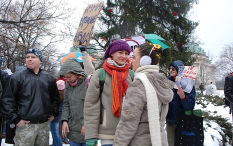 March against GMO release in Bulgaria – 31.01.2010, Sofia