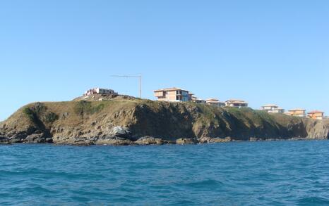 Headlong construction south of Sozopol