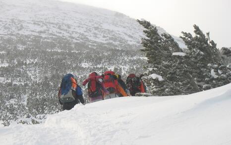 “Mountains and People” Association’s snowshoe hike in Rila 