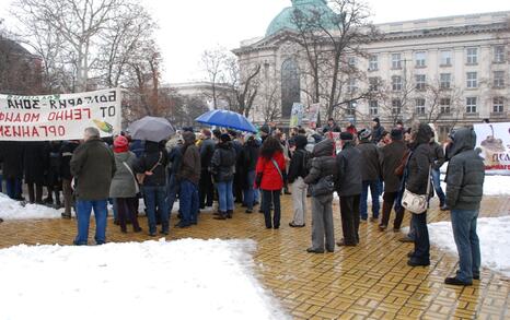 March against GMO release in Bulgaria – 31.01.2010, Sofia