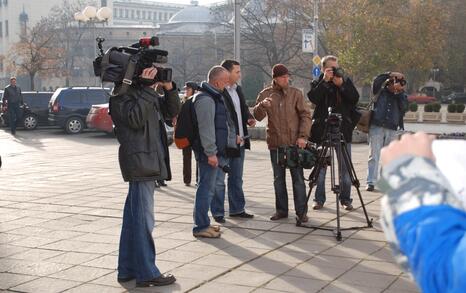 Citizen's action in front of Council of Ministers in Sofia, 25 November 2009