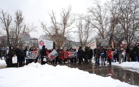 March against GMO release in Bulgaria – 31.01.2010, Sofia