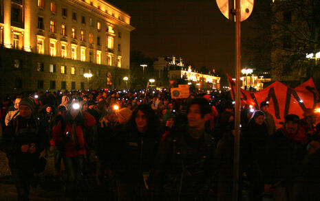 Procession for Rila and Bulgarian nature on 23 January 2008 in Sofia and Blagoevgrad