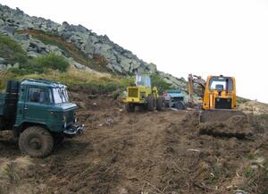 The stony rivers on Vitosha destroyed