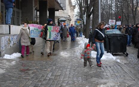 March against GMO release in Bulgaria – 31.01.2010, Sofia