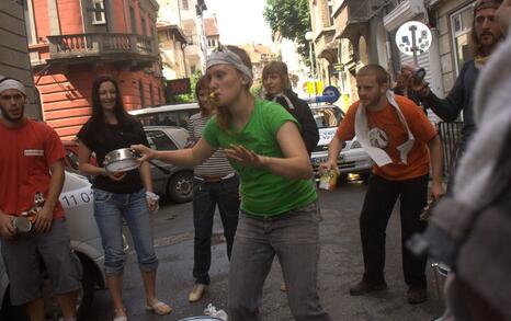 Action for Strandja park in front of the Ministry building