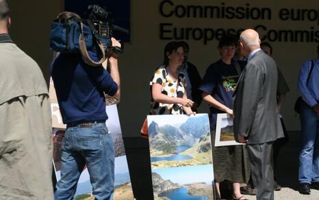 Submission of the petition about saving Rila Mountain in the EU Comission, 08.05.2008