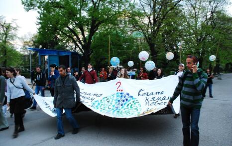 Celebrating Earth's day 2010 in Sofia