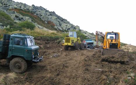 The stony rivers on Vitosha destroyed