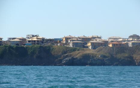 Headlong construction south of Sozopol