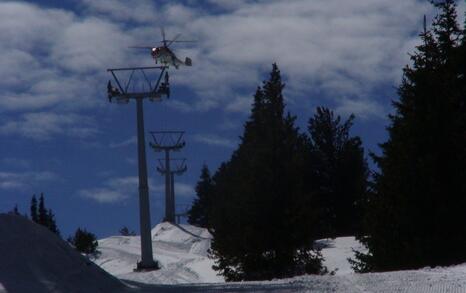 Putting the poles of the lift to the Seven Rila lakes