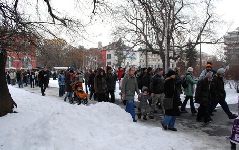 March against GMO release in Bulgaria – 31.01.2010, Sofia