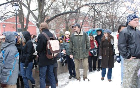 March against GMO release in Bulgaria – 31.01.2010, Sofia