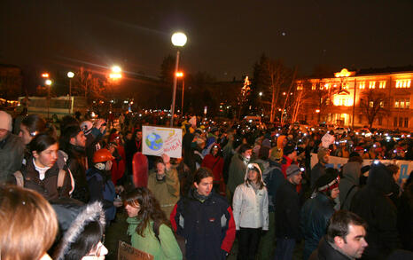 Procession for Rila and Bulgarian nature on 23 January 2008 in Sofia and Blagoevgrad