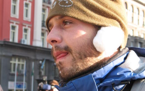 29.11.2007 Infront of the Council of Ministers - with cotton in our ears