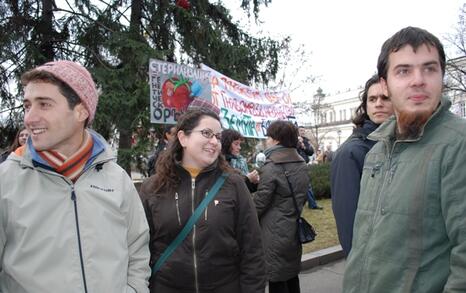 ПРОТЕСТ- Да спрем нашествието на ГМО в България, 13.01.2010