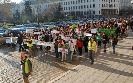 Protest for the Bulgarian forests