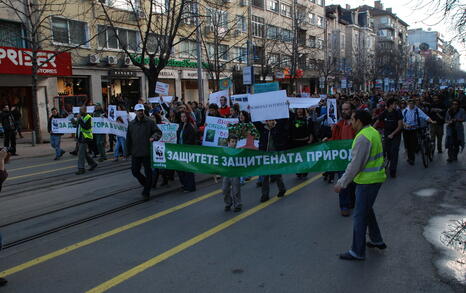 Protest for the Bulgarian forests