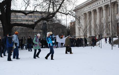 March against GMO release in Bulgaria – 31.01.2010, Sofia