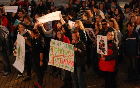 Protest for the Bulgarian forests