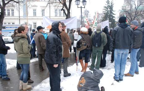 March against GMO release in Bulgaria – 31.01.2010, Sofia