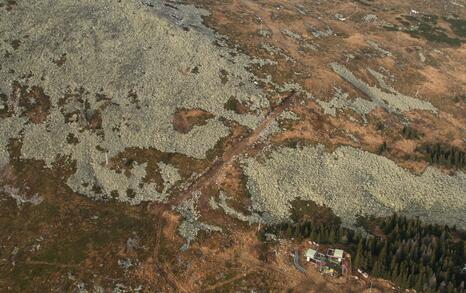 The stony rivers on Vitosha destroyed