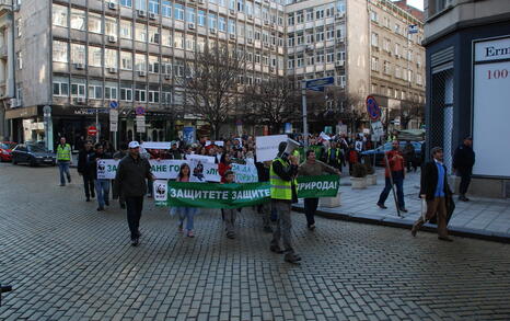 Protest for the Bulgarian forests