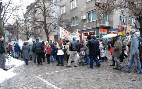 March against GMO release in Bulgaria – 31.01.2010, Sofia