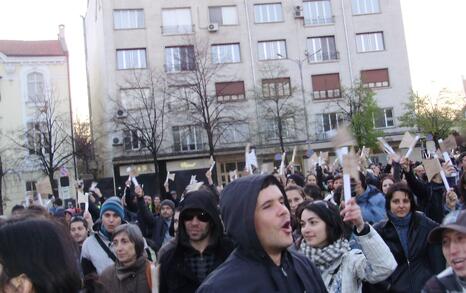 Demonstration 'Members of Parliament, what are you going to cut off - corruption or the forest?', 10.04.2012