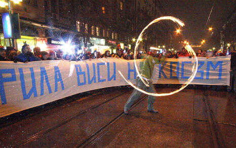 Procession for Rila and Bulgarian nature on 23 January 2008 in Sofia and Blagoevgrad